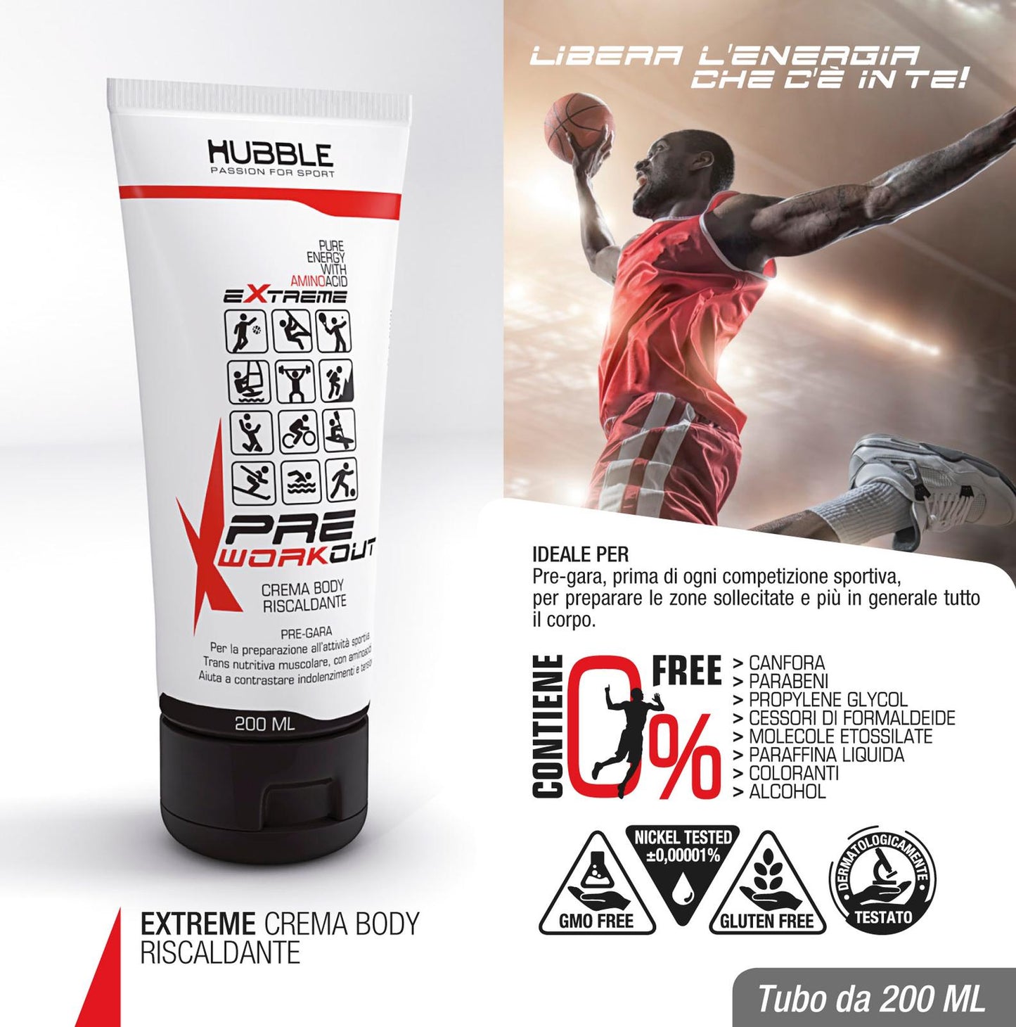 PROMO 6 EXTREME CREMA BODY RISCALDANTE PRE-WORKOUT ! In regalo avrai XMATE ANTISFREGAMENTO